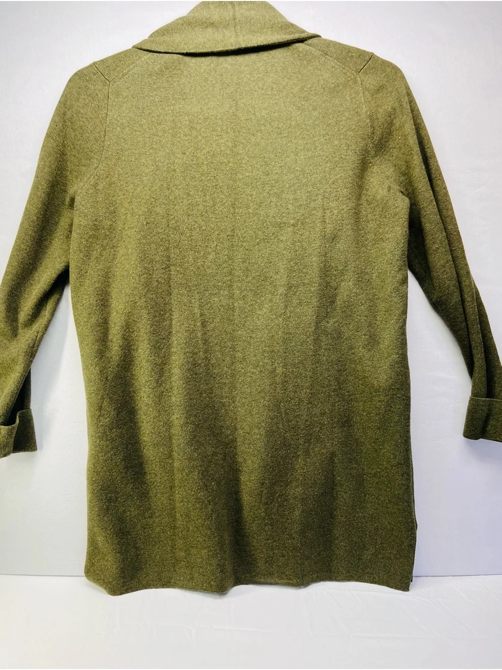 J. Crew Olive Open-Front Chelsea Cardigan